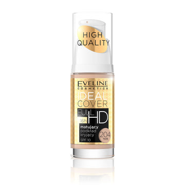 Eveline Ideal Cover Full HD Matte Make-up SPF10 Νο. 204 Nude 30 ml