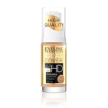 Eveline Ideal Cover Full HD Matt Make Up Νο. 210 Natural Bronze 30 ml
