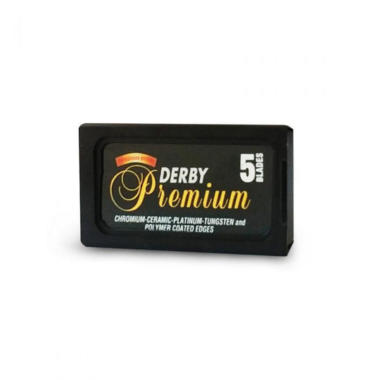 Ανταλλακτικά λεπίδων ξυραφιών Derby Premium Black 5 τεμάχια