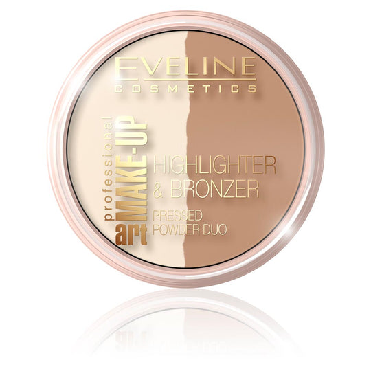 Πούδρα Eveline Art Make Up Duo Glam Dark Αρ. 57