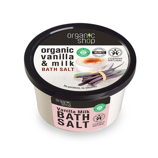 Αλάτι μπάνιου Organic Shop Vanilla Milk 250 ml