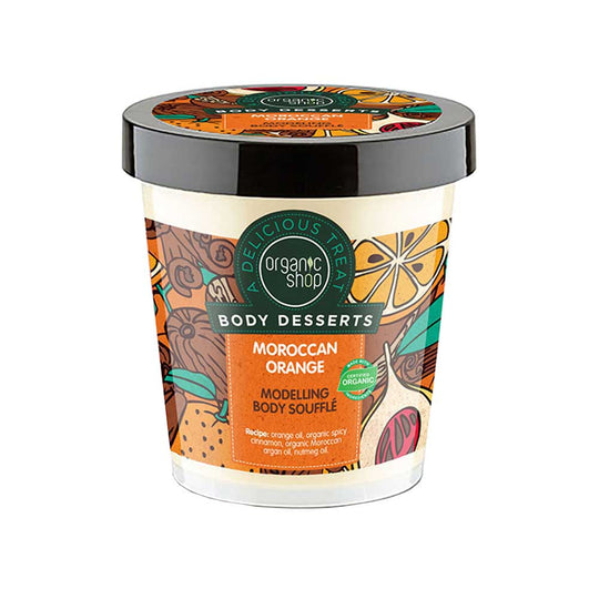 Κρέμα σμίλευσης Organic Shop Body Dessert Moroccan Orange Modelling Body Souffle 450 ml