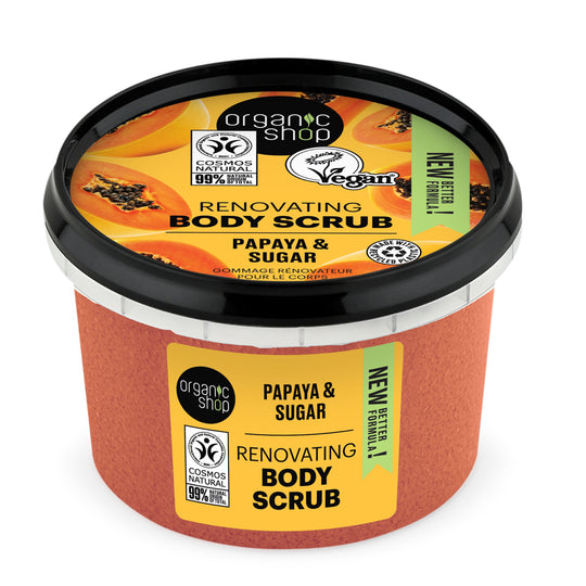 Απολεπιστικό σώματος Organic Shop Papaya and Sugar 250 ml