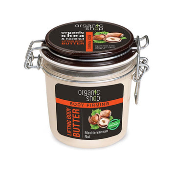 Βούτυρο σώματος με αποτέλεσμα lifting Organic Shop Mediterranean Nut 350 ml