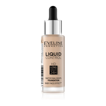 Eveline Liquid Control Vanilla Beige No. 15 Make Up Foundation με πιπέτα - 32 ml