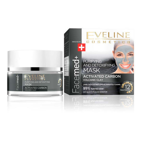 Μάσκα καθαρισμού και αποτοξίνωσης Eveline Facemed Volcanic Clay 50 ml