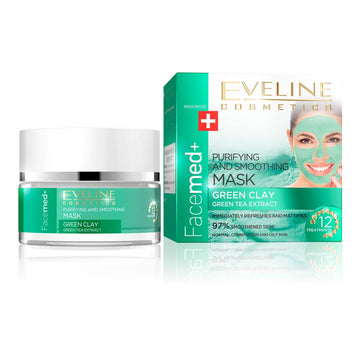 Μάσκα καθαρισμού και λείανσης Eveline Facemed Green Clay 50 ml