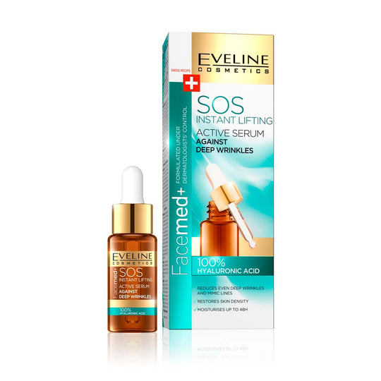 Ορός Eveline SOS Active 100% Υαλουρονικό Οξύ 18 ml