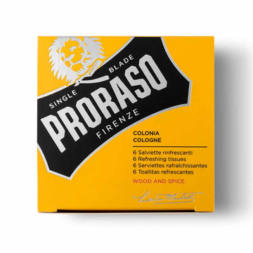 Αναζωογονητικά Μαντηλάκια Proraso Wood & Spice