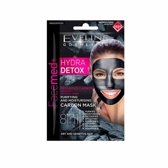 Μάσκα προσώπου Eveline Facemed Hydra Detox 8σε1 5ml