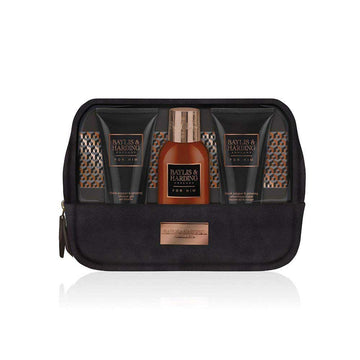 Σετ δώρου 3 τεμαχίων Baylis&Harding Ανδρικό Wash Bag με Μαύρο Πιπέρι & Τζίνσενγκ