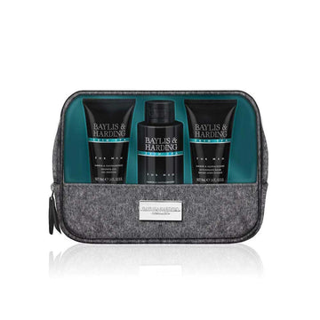 Σετ δώρου 3 τεμαχίων Baylis&Harding Skin Spa Ανδρική Τσάντα Καλλυντικών