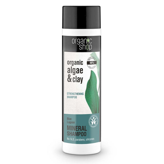 Ενδυναμωτικό σαμπουάν μαλλιών Organic Shop Blue Lagoon 280 ml