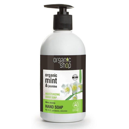 Ενυδατικό κρεμοσάπουνο χεριών Organic Shop Minty Jasmine 500 ml