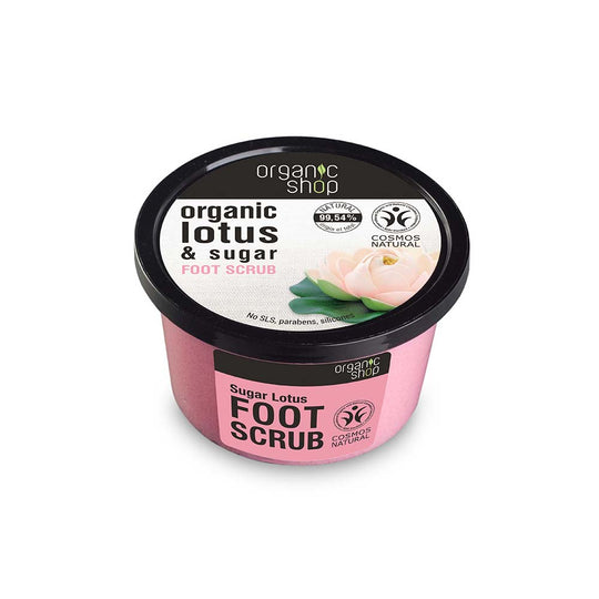 Scrub ποδιών Organic Shop Sugar Lotus 250 ml