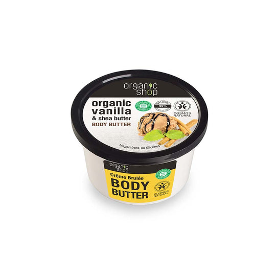 Βούτυρο σώματος Organic Shop Creme Brulee 250 ml