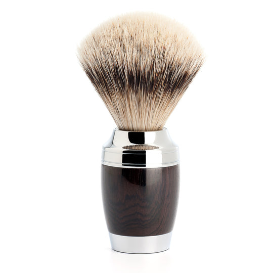 Πινέλο Ξυρίσματος Silvertip Badger με τρίχα ασβού και λαβή από ξύλο African Blackwood 091 H 75