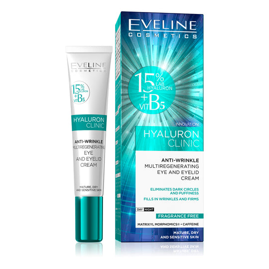 Eveline Hyaluron Clinic Αντιρυτιδική Κρέμα Ματιών 20 ml