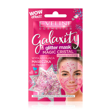 Μάσκα προσώπου με glitter Eveline Galaxity Magic Crystal 10 ml