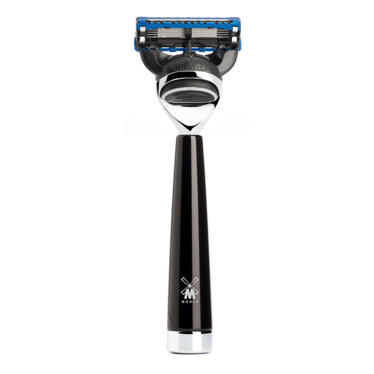 Ξυριστική μηχανή συμβατή με Gillette Fusion και premium λαβή ρητίνης R 146 F