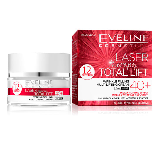 Κρέμα ημέρας και νύχτας Eveline Laser Total Lift 40+ 50 ml