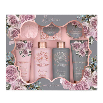 Σετ δώρου Baylis & Harding Boudoire Velvet Rose & Cashmere με δίσκο