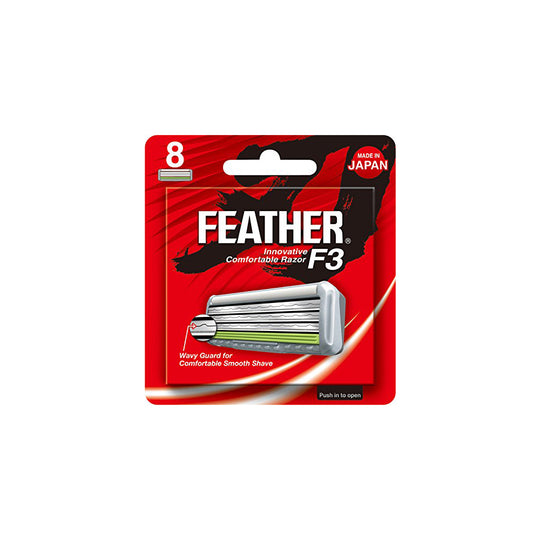 Ανταλλακτικές λεπίδες ξυραφιών 8 τεμαχίων Feather F3