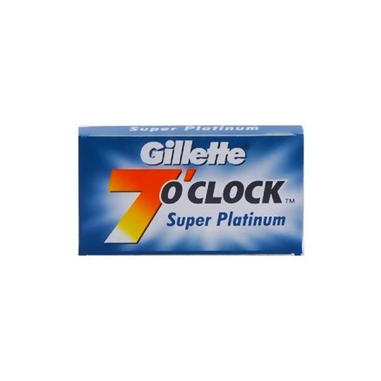 Ανταλλακτικές λεπίδες ξυραφιών Gillette 7 o'clock Super Platinum 5 τεμ.