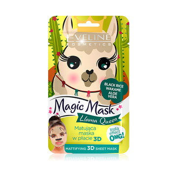 Μάσκα προσώπου Eveline Magic Mask 3D Llama Queen