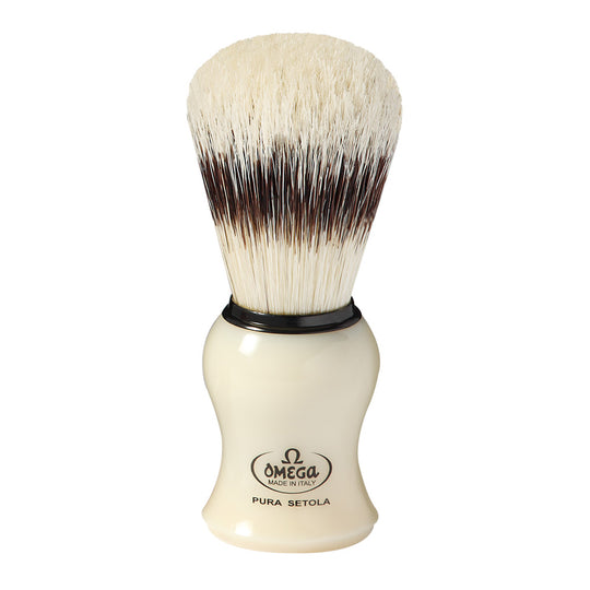Πινέλο Ξυρίσματος Omega Pure Bristle με τρίχα χοίρου και πλαστική λαβή 80266