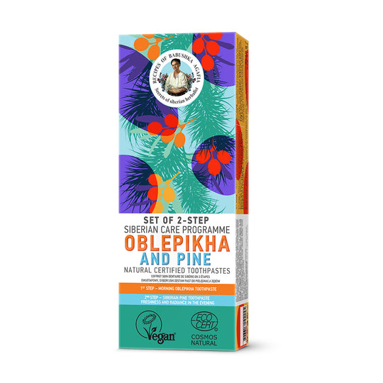 Σετ οδοντόκρεμας Recipies of Grandmother Agafia 2 Step Oblepikha and Pine