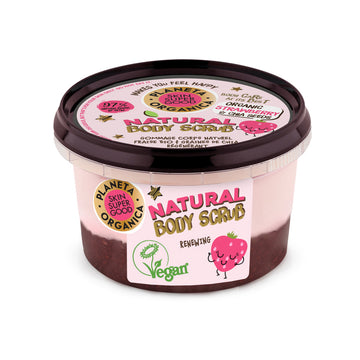 Απολεπιστικό Σώματος Skin Super Good Organic Strawberry and Chia Seeds 250 ml