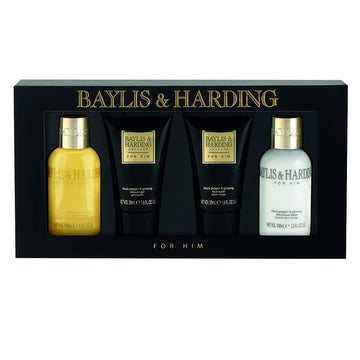 Σετ δώρου 4 τεμαχίων για άντρες Baylis & Harding Black Pepper and Ginseng