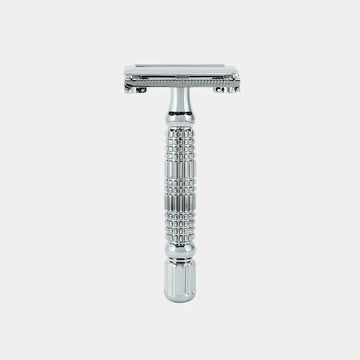 Κλασική ξυριστική μηχανή butterfly Rockwell R1 White Chrome