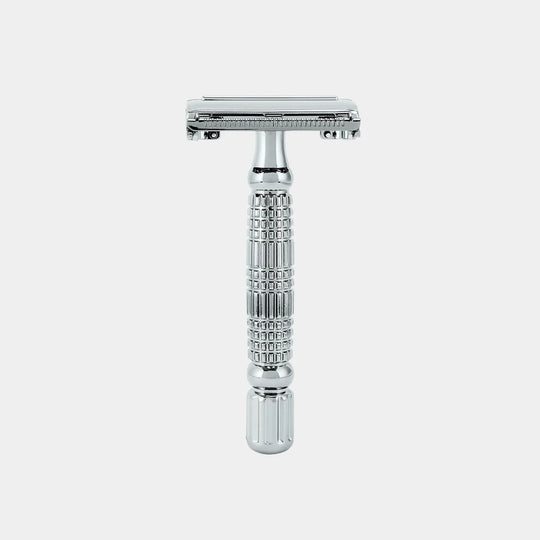 Κλασική ξυριστική μηχανή butterfly Rockwell R1 White Chrome