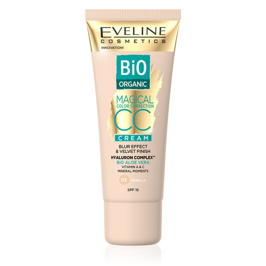 Κρέμα CC Eveline Magical Bio Organic Aloe Vera 03 Vanilla 30 ml