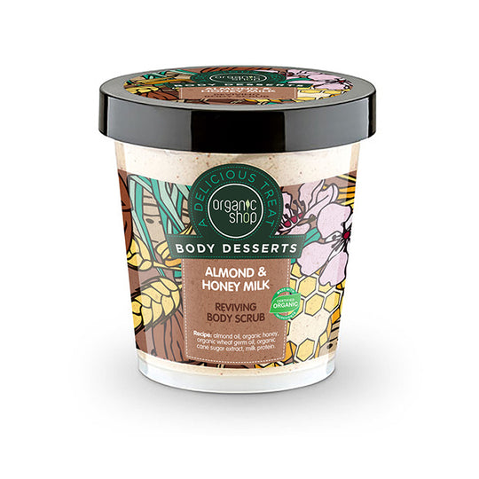 Organic Shop Body Desserts Scrub Σώματος με Αμύγδαλο & Γάλα Μελιού 450 ml