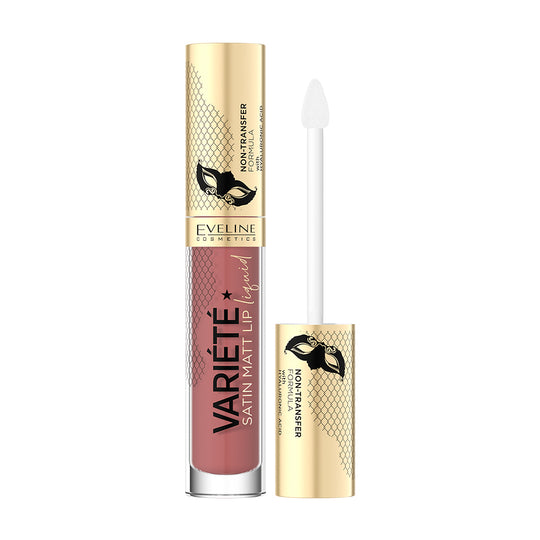 Eveline Variete Satin Matt Lip Liquid Υγρό Κραγιόν Νο 4, 4,5 ml