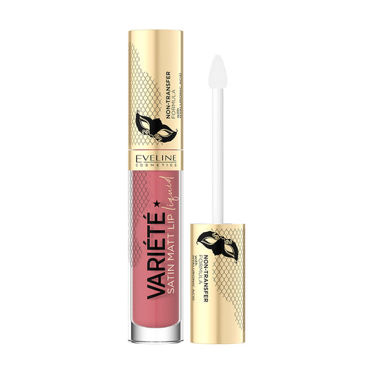 Υγρό κραγιόν Eveline Variete Satin Matt Lip Liquid No. 5, 4,5 ml