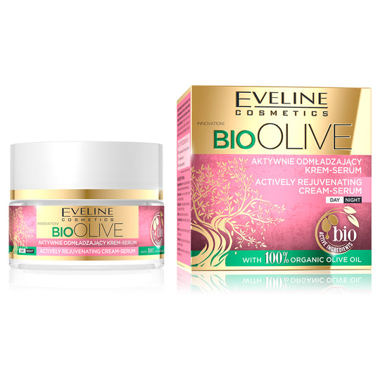 Eveline Bio Olive ενεργή αναζωογονητική κρέμα-ορός 50 ml