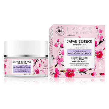 Ενυδατική κρέμα προσώπου Eveline Japan Essence αντιρυτιδική 50 ml
