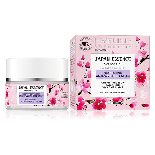 Ενυδατική κρέμα προσώπου Eveline Japan Essence αντιρυτιδική 50 ml