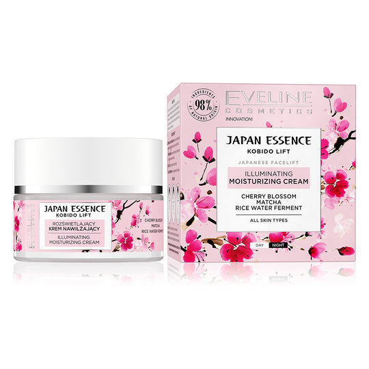 Κρέμα λάμψης και ενυδάτωσης Eveline Japan Essence 50 ml