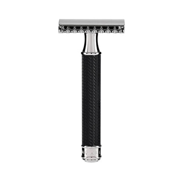 Κλασική ξυριστική μηχανή Safety Razor με ανοιχτή χτένα Muehle R41 Black