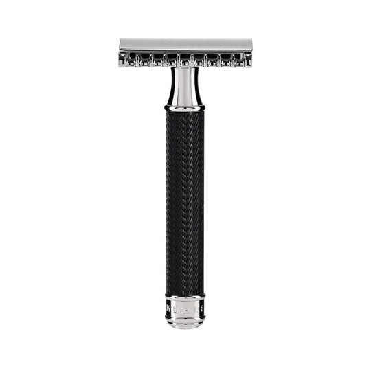 Κλασική ξυριστική μηχανή Safety Razor με ανοιχτή χτένα Muehle R41 Black