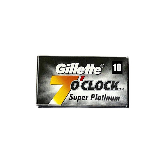 Ανταλλακτικά λεπίδων ξυραφιών Gillette 7 o'clock Super Platinum 10 τεμάχια