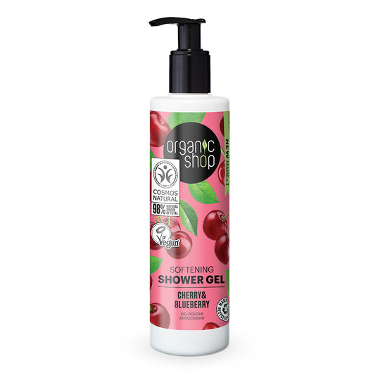 Αφρόλουτρο με κεράσια και μύρτιλα Organic Shop 280 ml