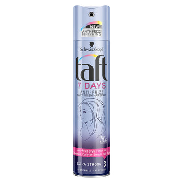 Σπρέι μαλλιών Taft 7 Days Anti-Frizz, 250 ml