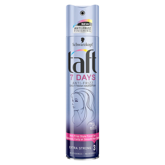 Σπρέι μαλλιών Taft 7 Days Anti-Frizz, 250 ml