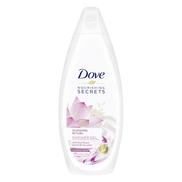 Αφρόλουτρο Dove Glowing Ritual με εκχύλισμα λουλουδιού λωτού και νερό ρυζιού 500 ml